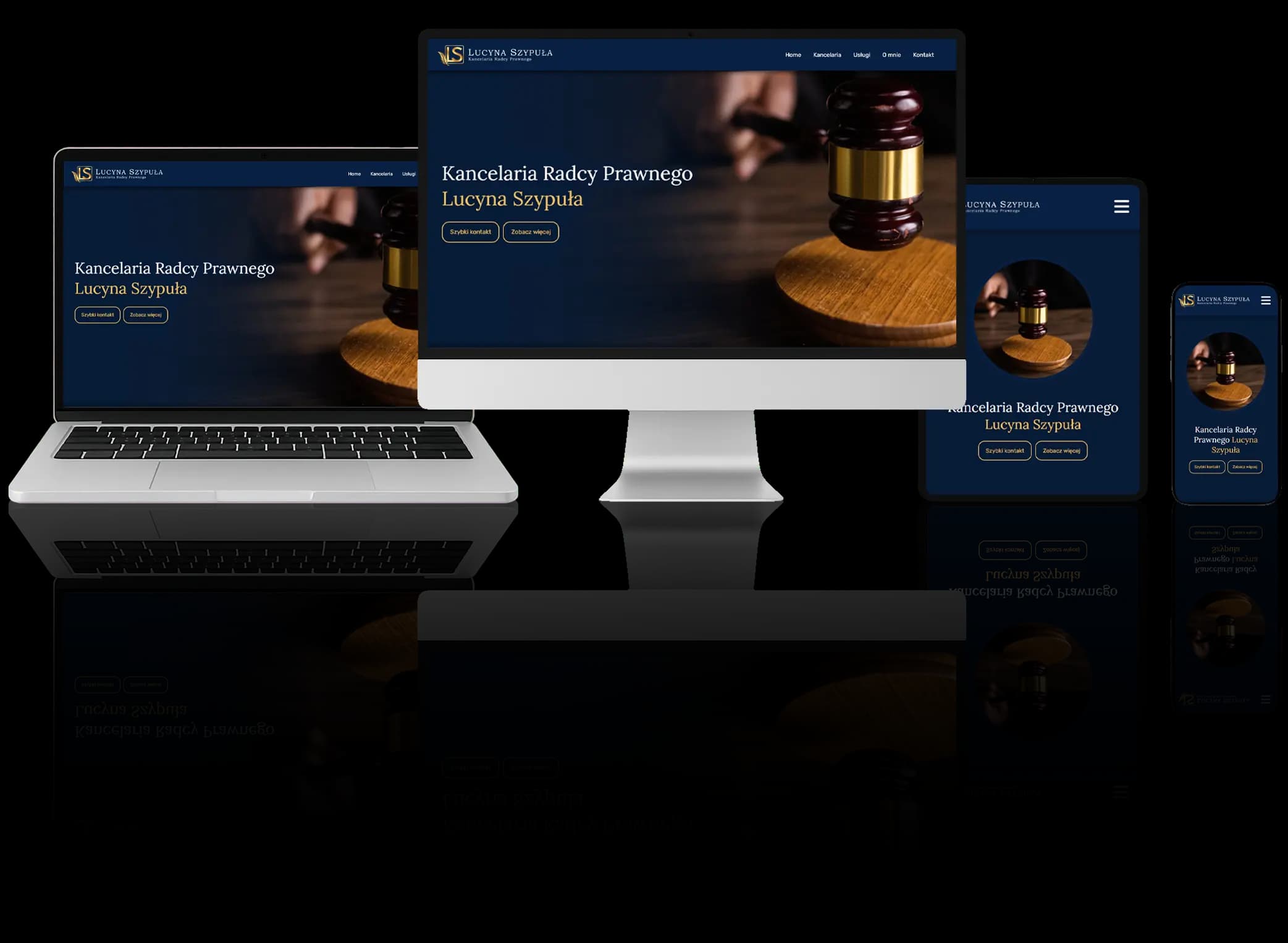 Website für eine Anwaltskanzlei – professionelles, responsives Design für Desktop, Tablet und Smartphone